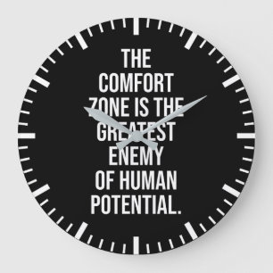 De Comfort Zone, Gym, Hustle, Succes, Motivatie Grote Klok