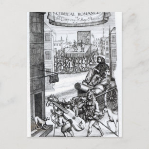 De Comical Romance" van Paul Scarron Briefkaart