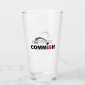 De Commish 16 oz Pint Bierglas Glas (Achterkant)