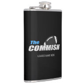 De Commish Custom Flask Leaguernaam toevoegen Heupfles (Rechts)