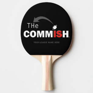 De Commish Ping Pong Paddle Custom Naam toevoegen Tafeltennisbatje