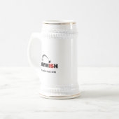 De Commish Stein Fantasy Football Custom Naam toev Bierpul (Voorkant links)