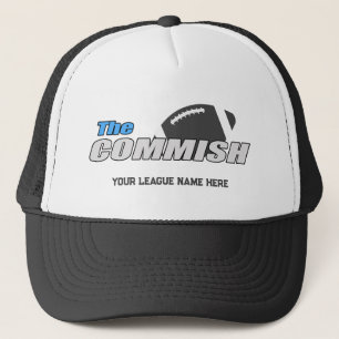 De Commish Trucker Hoed Custom Voeg League Naam Pet