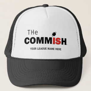De Commish Trucker Hoed Custom Voeg League Naam Pet
