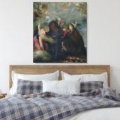 De Commune van St. Roos van Viterbo (de Maagd) Canvas Afdruk (Insitu (Slaapkamer))