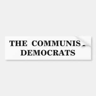 De communistische democraten bumpersticker