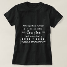 De complexiteit is puur denkbeeldige T-shirt