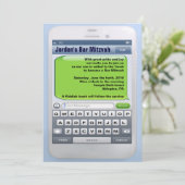 DE COMPULSIEVE UITWISSELING VAN DE Bar Mitzvah Kaart (Staand voorkant)