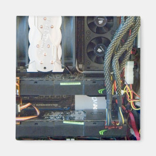 De computerapparatuur magneet