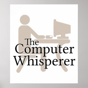 De computerluidspreker poster