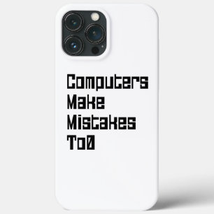 De computers maken fouten aan0 iPhone 13 pro max hoesje