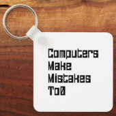 De computers maken fouten aan0 sleutelhanger (Voorkant)