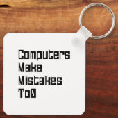 De computers maken fouten aan0 sleutelhanger (Achterkant)