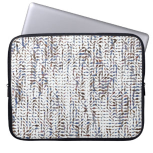 De conceptuele achtergrond verlaat tekeningspatroo laptop sleeve