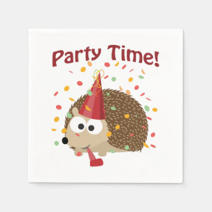 De Confettien Hedgeho van de Tijd van de partij Servet