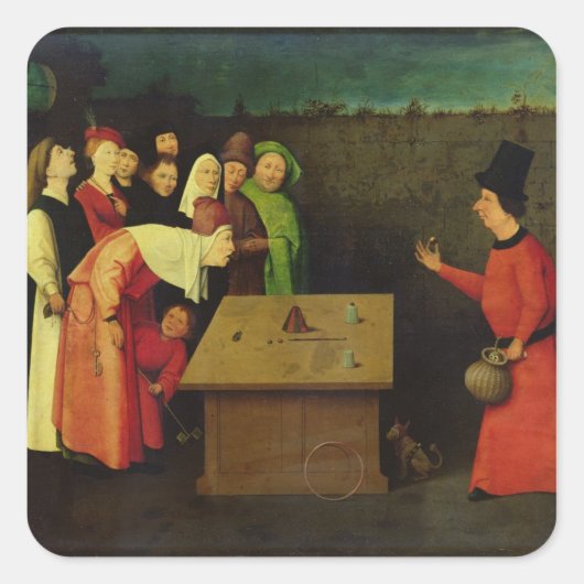 De Conjuror Vierkante Sticker (Voorkant)