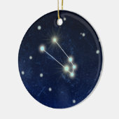 De Constellatie van de Stier | Naam van de Douane Keramisch Ornament (Links)