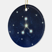 De Constellatie van kanker | Naam van de Douane Keramisch Ornament (Links)