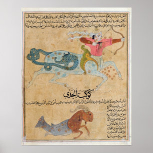 De constellaties van Sagittarius en Poster