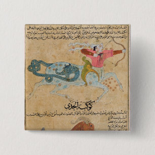 De constellaties van Sagittarius en Vierkante Button 5,1 Cm