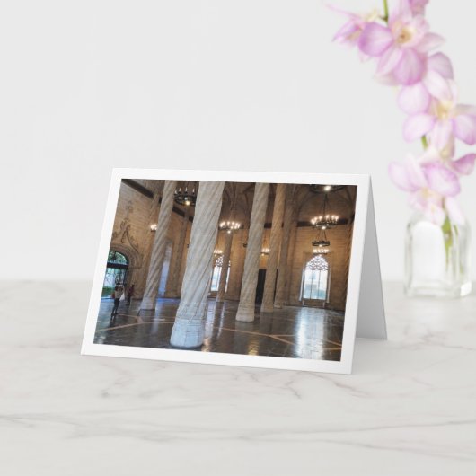 De contracthal, Llotja de la Seda, Valencia Kaart (Orchidee)