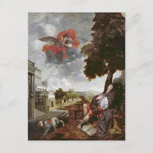 De conversie van St. Augustinus, c.1663 Briefkaart