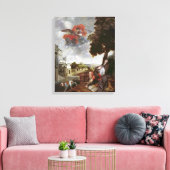 De conversie van St. Augustinus, c.1663 Canvas Afdruk (Insitu (Woonkamer))