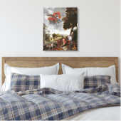 De conversie van St. Augustinus, c.1663 Canvas Afdruk (Insitu (Slaapkamer))