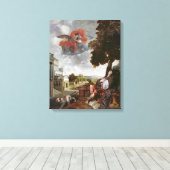 De conversie van St. Augustinus, c.1663 Canvas Afdruk (Insitu (Houten vloer))