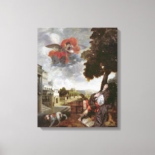 De conversie van St. Augustinus, c.1663 Canvas Afdruk