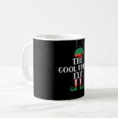 De coole oom Elf Funny Kerstmis Koffiemok (Voorkant links)