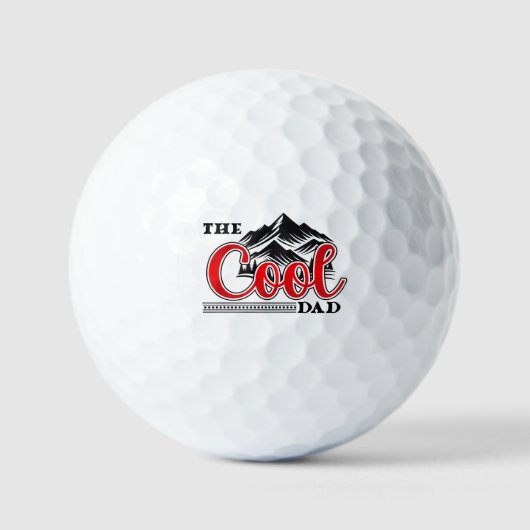 De coole vader golfballen (Voorkant)