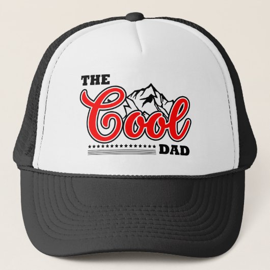 De coole vader trucker pet (Voorkant)