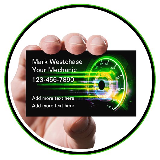 De coolste auto-Visitekaartjes Visitekaartje