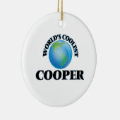 De coolste Cooper van de wereld Keramisch Ornament (Rechts)