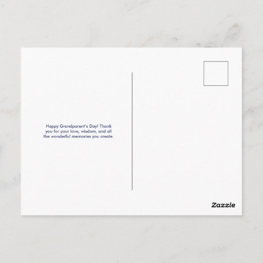 De coolste grootouders voor altijd Navy en Yellow Briefkaart (Achterkant)