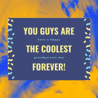 De coolste grootouders voor altijd Navy en Yellow