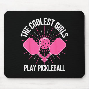 De coolste meisjes spelen pickleball grappige pick muismat