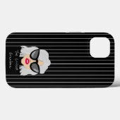 De coolste oma met bril aangepaste naam Case-Mate iPhone case (Achterkant (horizontaal))