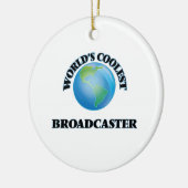 De coolste omroep ter wereld keramisch ornament (Links)