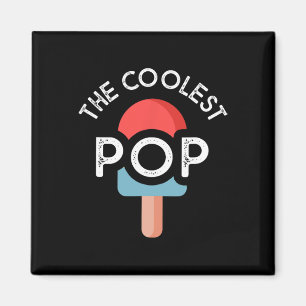 De coolste Pop Funny Dad Shirt voor papa Vaders Da Magneet