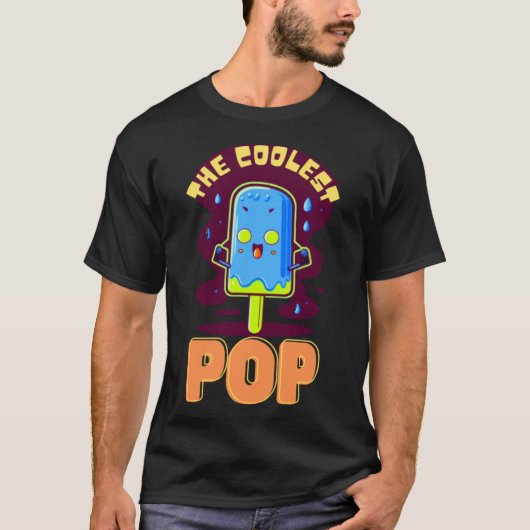De coolste pop grappige vader ooit levendige cool t-shirt (Voorkant)