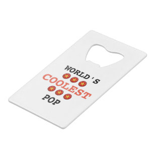 De coolste pop ter wereld kredietkaart flessenopener