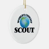 De coolste scout ter wereld keramisch ornament (Rechts)