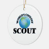 De coolste scout ter wereld keramisch ornament (Links)