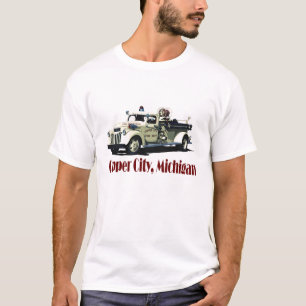 De Copper City brandweerwagen T-shirt