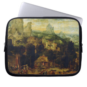 De Coppermine (olie op het paneel) Laptop Sleeve