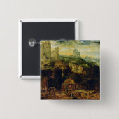 De Coppermine (olie op het paneel) Vierkante Button 5,1 Cm (Voorkant /achterkant)