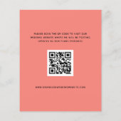 De Coral Roos van de begroting roze QR- codetekst (Achterkant)