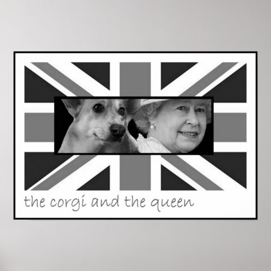 De corgi en de koningin poster (Voorkant)